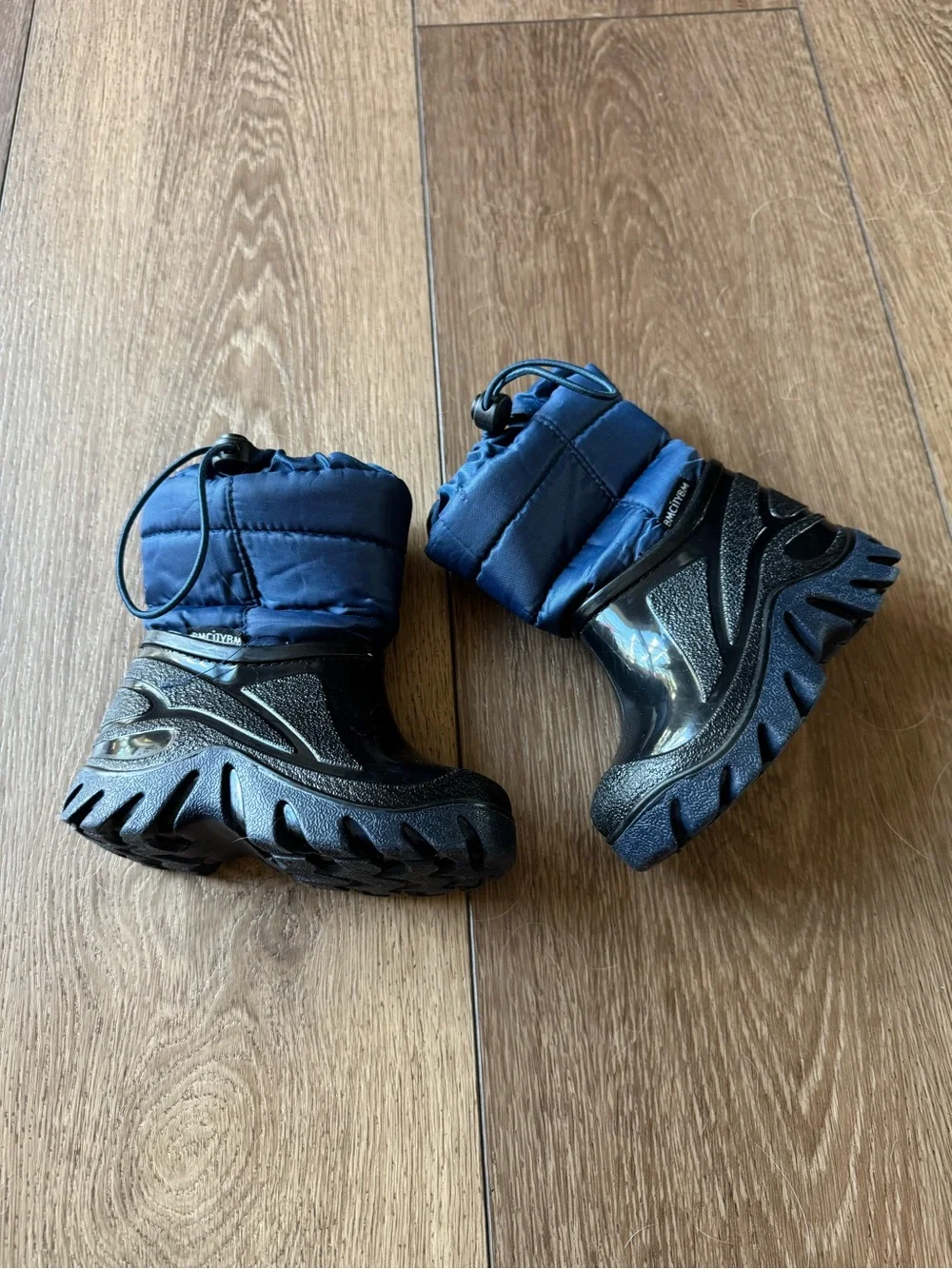 BMCiTYBM Toddler Snow Boots - Blue & Black - Size 5.5-6 Toddler (EU 22/23)
